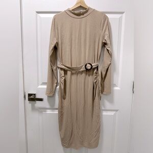 H&M MAMA Maternity Ribbed Jersey Dress Size L